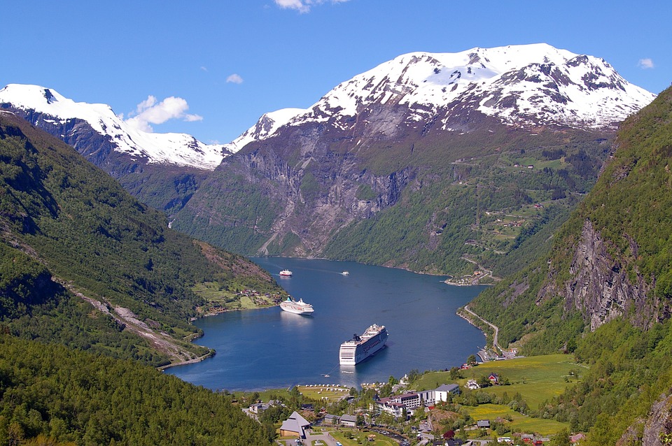 Geirangerfjord in Scandinavia